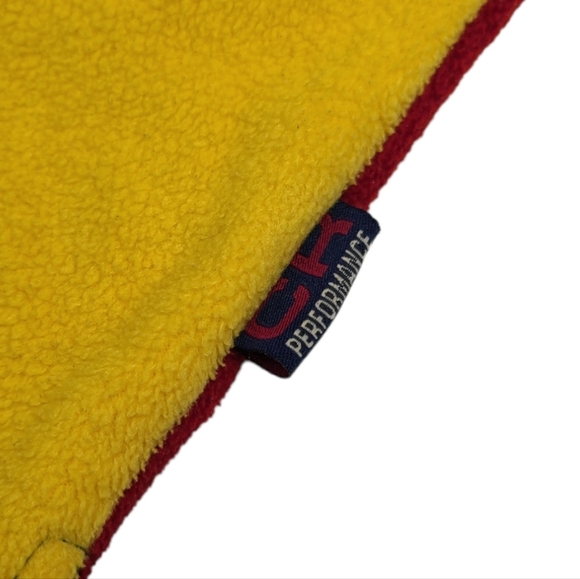 VTG 90s Christopher Rand Performance Colorblock Fleece Shirt Colorful Mens Small - Picture 6 of 10